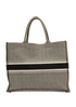Large Book Tote, &pound;1,200, Handbags, Black/White, Canvas, Back view